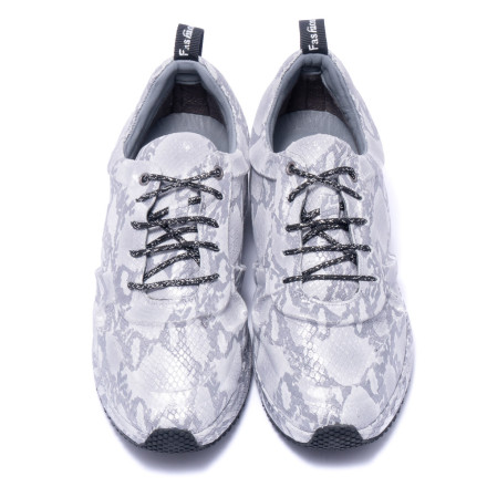 Кросівки жіночі  Welfare 0052-9002 490534 SILVERY PRINTED STN LTHR