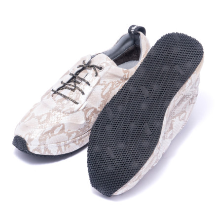 Кросівки жіночі  Welfare 0052-9002 491533 GOLD PRINTED STN LTHR