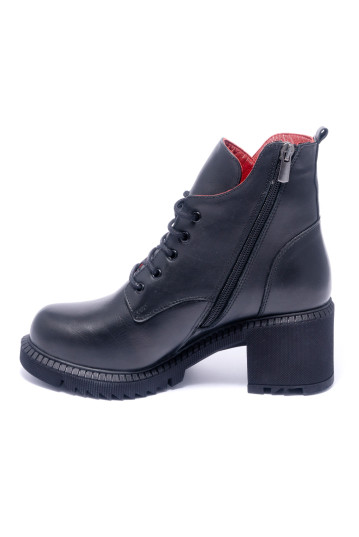 Ботинки женские Welfare 0179-2701 KRK 910 BLACK LEATHER