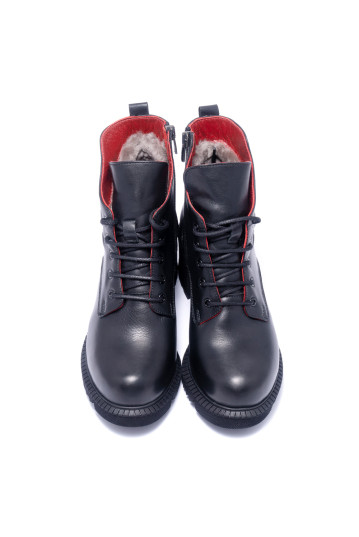 Ботинки женские Welfare 0179-2701 KRK 910 BLACK LEATHER