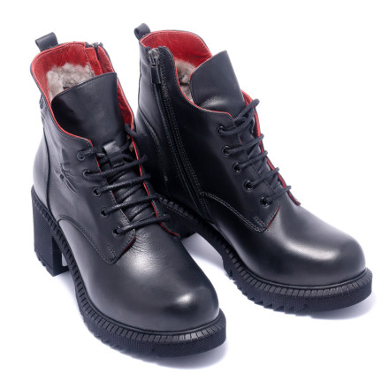 Черевики жіночі Welfare 0179-2701 KRK 910 BLACK LEATHER