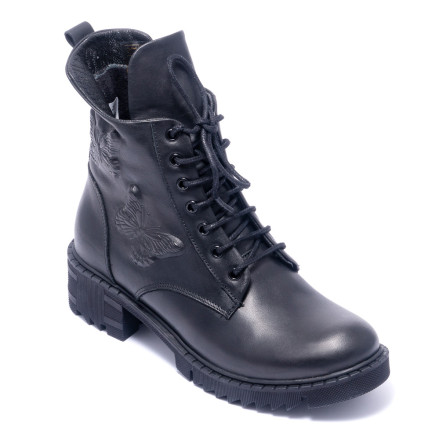 Черевики жіночі Welfare 0179-2805 621 BLACK LEATHER