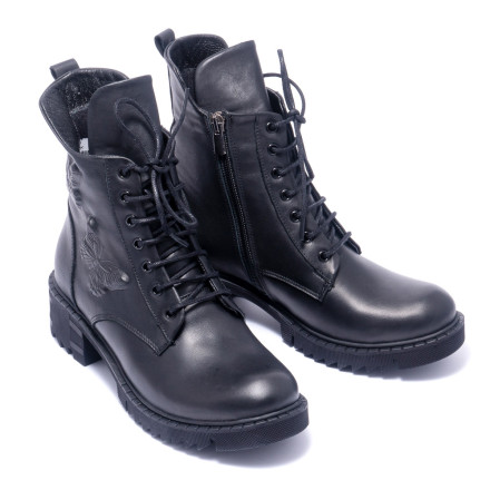 Черевики жіночі Welfare 0179-2805 621 BLACK LEATHER