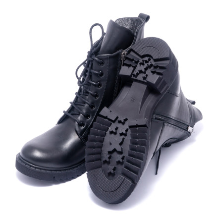 Черевики жіночі Welfare 0179-2805 621 BLACK LEATHER