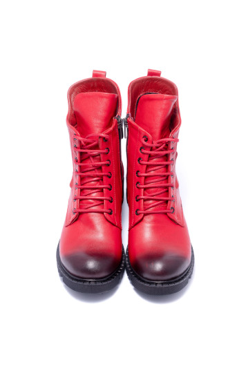 Ботинки женские Welfare 0179-2805 965 RED LEATHER