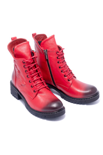 Ботинки женские Welfare 0179-2805 965 RED LEATHER