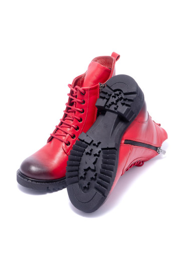 Ботинки женские Welfare 0179-2805 965 RED LEATHER