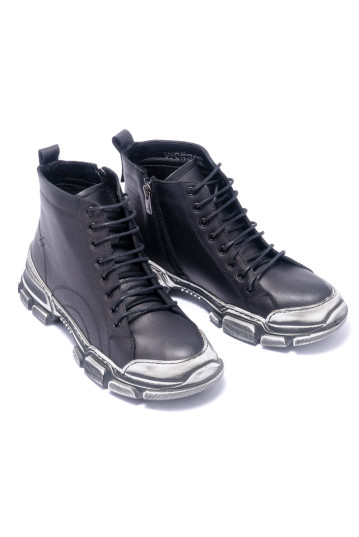 Черевики жіночі Welfare 0226-1920 BLACK LEATHER SYH BOYALI TBN