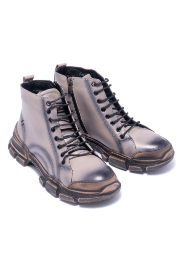 Черевики жіночі Welfare 0226-1920 MINK LEATHER KREP TBN