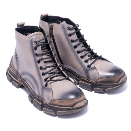 Черевики жіночі Welfare 0226-1920 MINK LEATHER KREP TBN