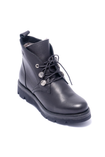 Черевики жіночі Welfare 0394-4006B KRK 01 BLACK LEATHER