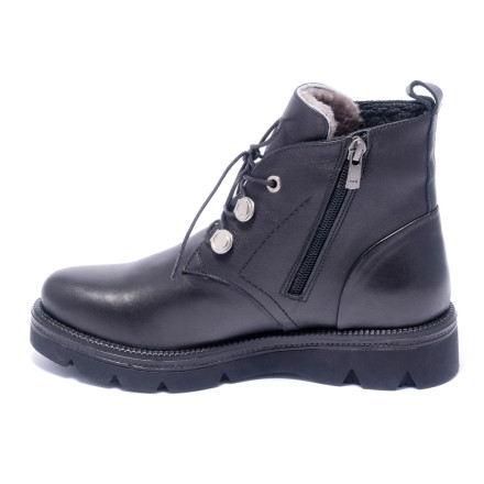 Черевики жіночі Welfare 0394-4006B KRK 01 BLACK LEATHER