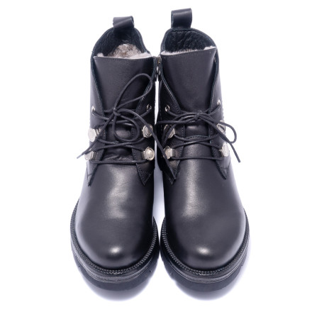 Черевики жіночі Welfare 0394-4006B KRK 01 BLACK LEATHER