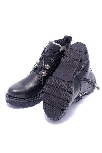 Черевики жіночі Welfare 0394-4006B KRK 01 BLACK LEATHER