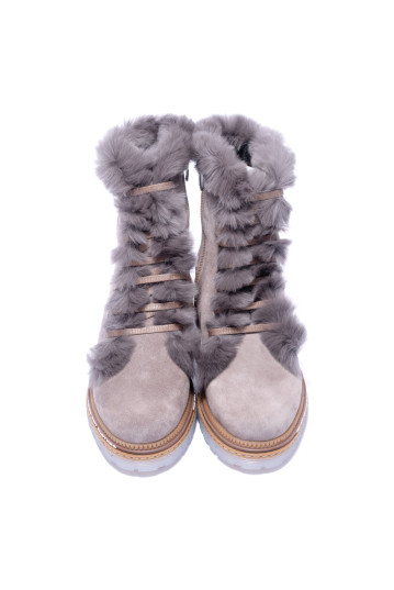 Ботинки женские Welfare 0413-20116 KRK R026.TR050 MINK SUEDE ICE TBN