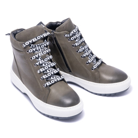 Черевики жіночі Welfare 0445-201903YN 88 KHAKI LEATHER