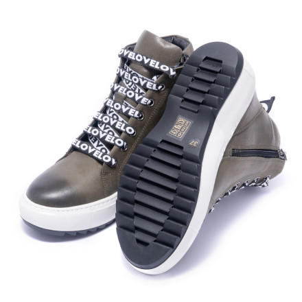 Черевики жіночі Welfare 0445-201903YN 88 KHAKI LEATHER