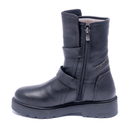 Черевики жіночі Welfare 0445-201985 KRK 01 BLACK LEATHER