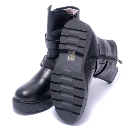 Черевики жіночі Welfare 0445-201985 KRK 01 BLACK LEATHER