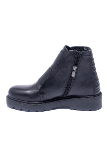 Ботинки женские Welfare 0445-201986 KR 01 BLACK LEATHER