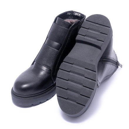 Черевики жіночі Welfare 0445-201986 KR 01 BLACK LEATHER