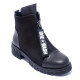 Черевики жіночі Welfare 0618-7054 KRK 01.82 BLACK LEATHER BLACK NUBUCK