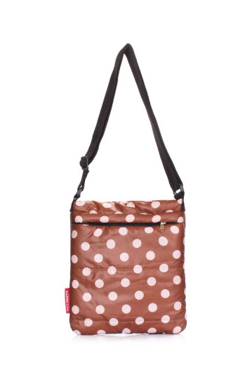 Жіноча сумка POOLPARTY pool-59-cappuccino-dots