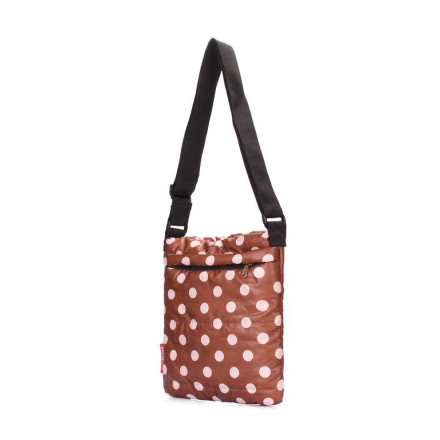 Жіноча сумка POOLPARTY pool-59-cappuccino-dots