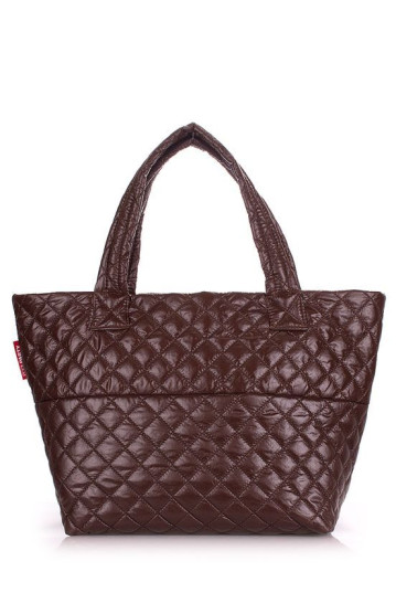Жіноча сумка POOLPARTY broadway-quilted-brown