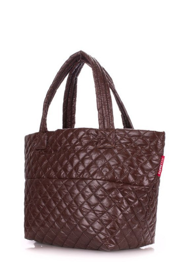 Жіноча сумка POOLPARTY broadway-quilted-brown