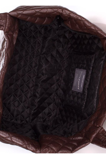 Жіноча сумка POOLPARTY broadway-quilted-brown