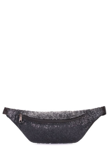 Сумка женская POOLPARTY waistbag-shine-black