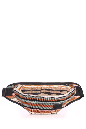 Жіноча сумка POOLPARTY bumbag-velvet-brown