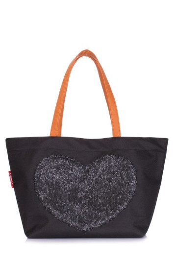 Жіноча сумка POOLPARTY lovetote-oxford-black