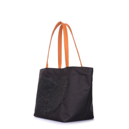 Жіноча сумка POOLPARTY lovetote-oxford-black