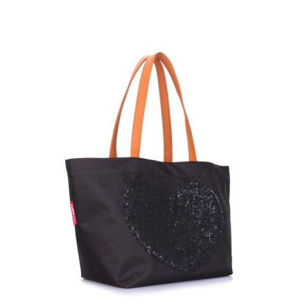 Жіноча сумка POOLPARTY lovetote-oxford-black