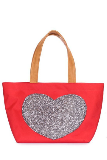 Жіноча сумка POOLPARTY lovetote-oxford-red