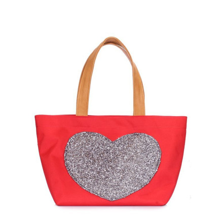 Жіноча сумка POOLPARTY lovetote-oxford-red