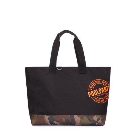 Жіноча сумка POOLPARTY riot-black-camo