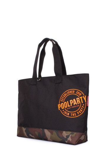Жіноча сумка POOLPARTY riot-black-camo