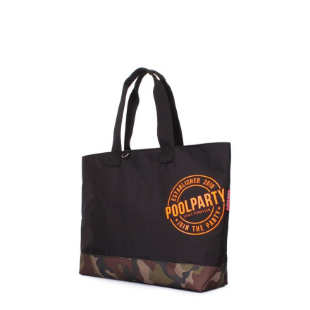 Жіноча сумка POOLPARTY riot-black-camo