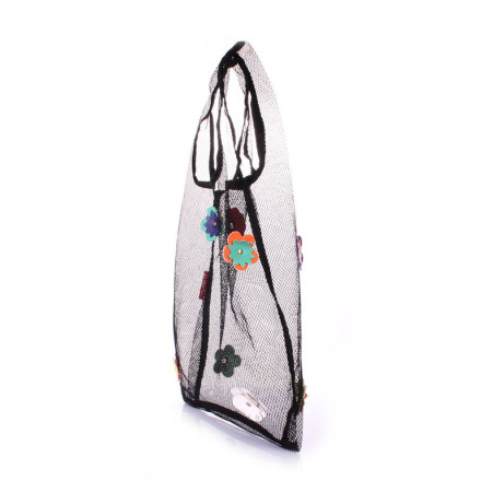 Жіноча сумка POOLPARTY flower-mesh-tote