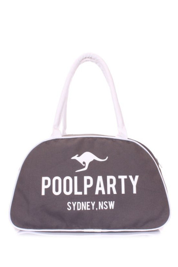 Жіноча сумка POOLPARTY pool-16-white-grey