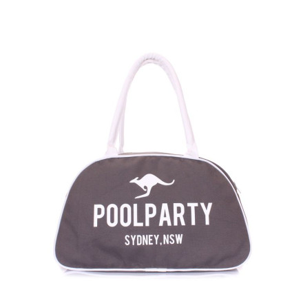 Жіноча сумка POOLPARTY pool-16-white-grey