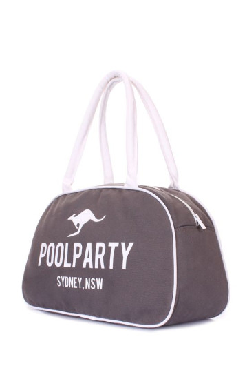 Жіноча сумка POOLPARTY pool-16-white-grey