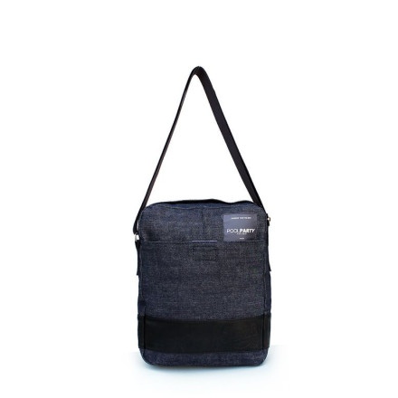 Сумка чоловіча POOLPARTY pool94-black-blue-jeans