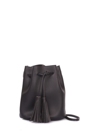 Жіноча сумка POOLPARTY miniso-bucket-black