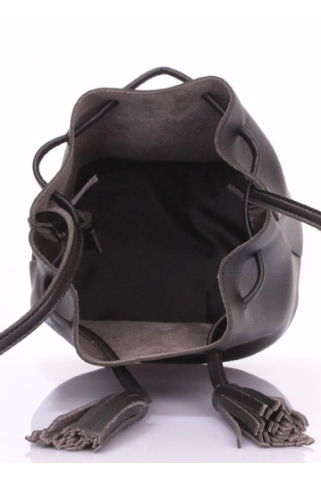 Сумка женская POOLPARTY miniso-bucket-black