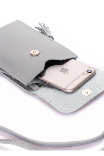 Сумка женская POOLPARTY miniso-messenger-grey