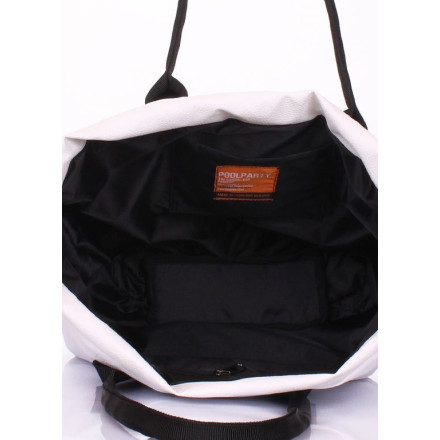 Жіноча сумка POOLPARTY muffin-pu-white